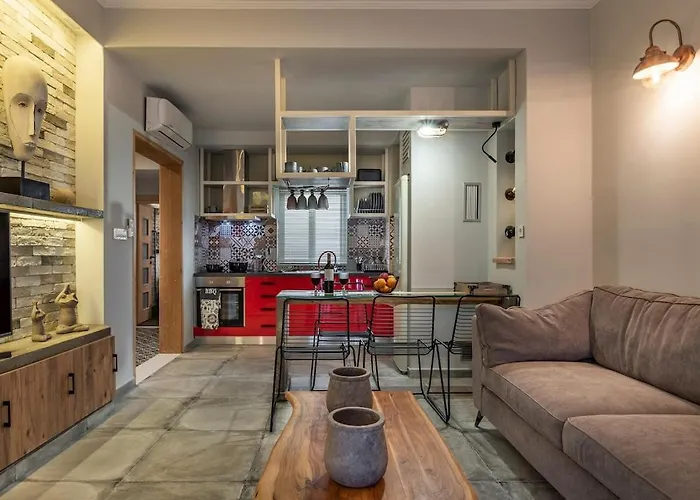 アパート Cosy 1st Floor At Koum Kapi ハニア